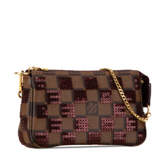 Damier Ebene Sequins Mini Pochette Accessoires