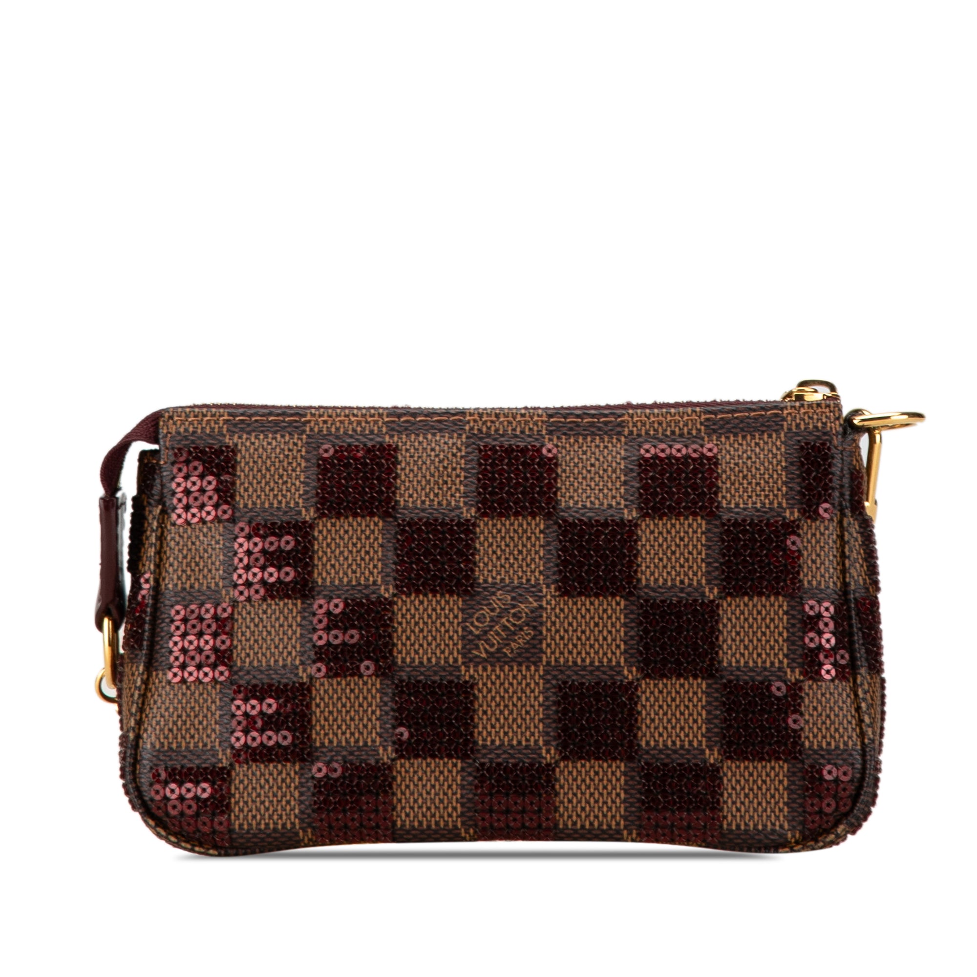 Damier Ebene Sequins Mini Pochette Accessoires