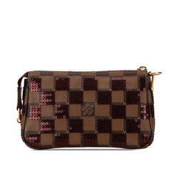 Damier Ebene Sequins Mini Pochette Accessoires