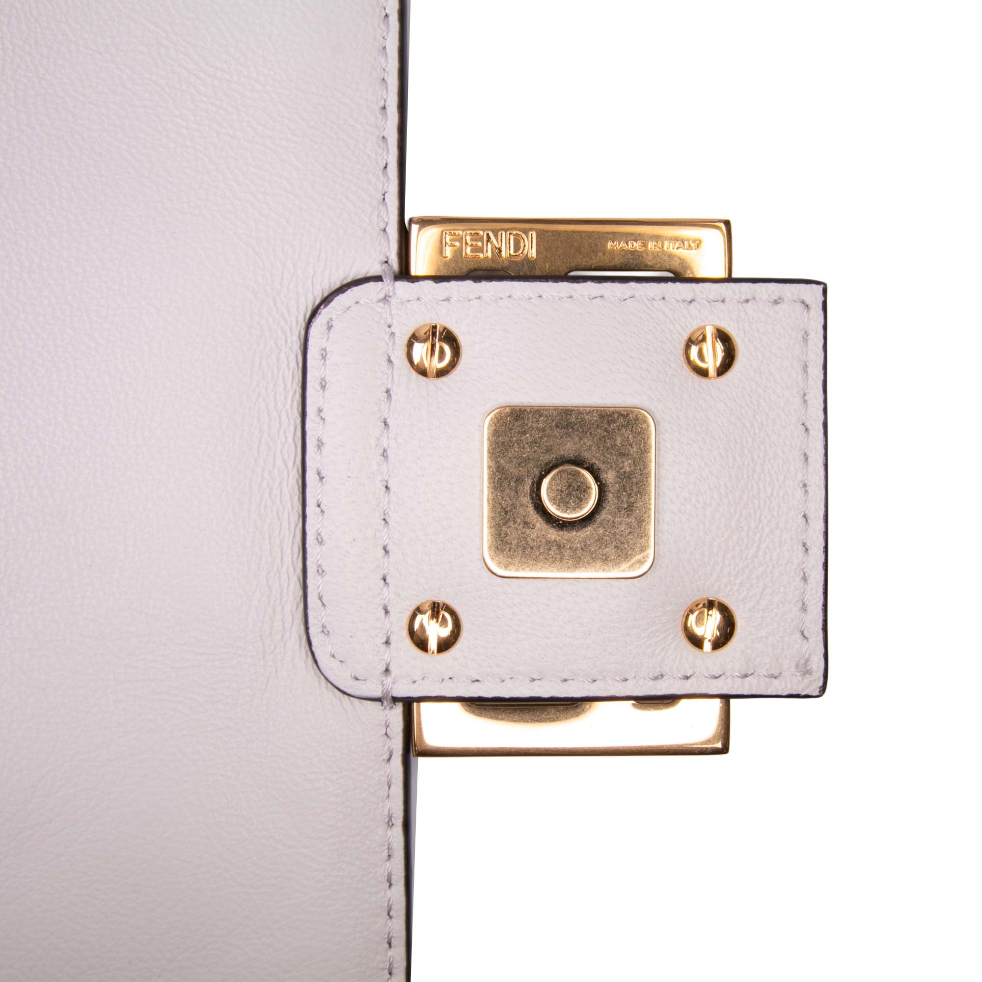 Zucca Embossed Leather Baguette Satchel