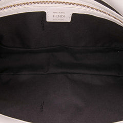 Zucca Embossed Leather Baguette Satchel