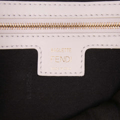 Zucca Embossed Leather Baguette Satchel