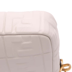 Zucca Embossed Leather Baguette Satchel