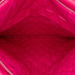 CC Quilted Lambskin Foldover Clutch