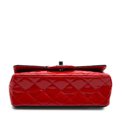 Mini Rectangular Classic Bicolor Patent Single Flap