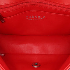 Mini Rectangular Classic Bicolor Patent Single Flap