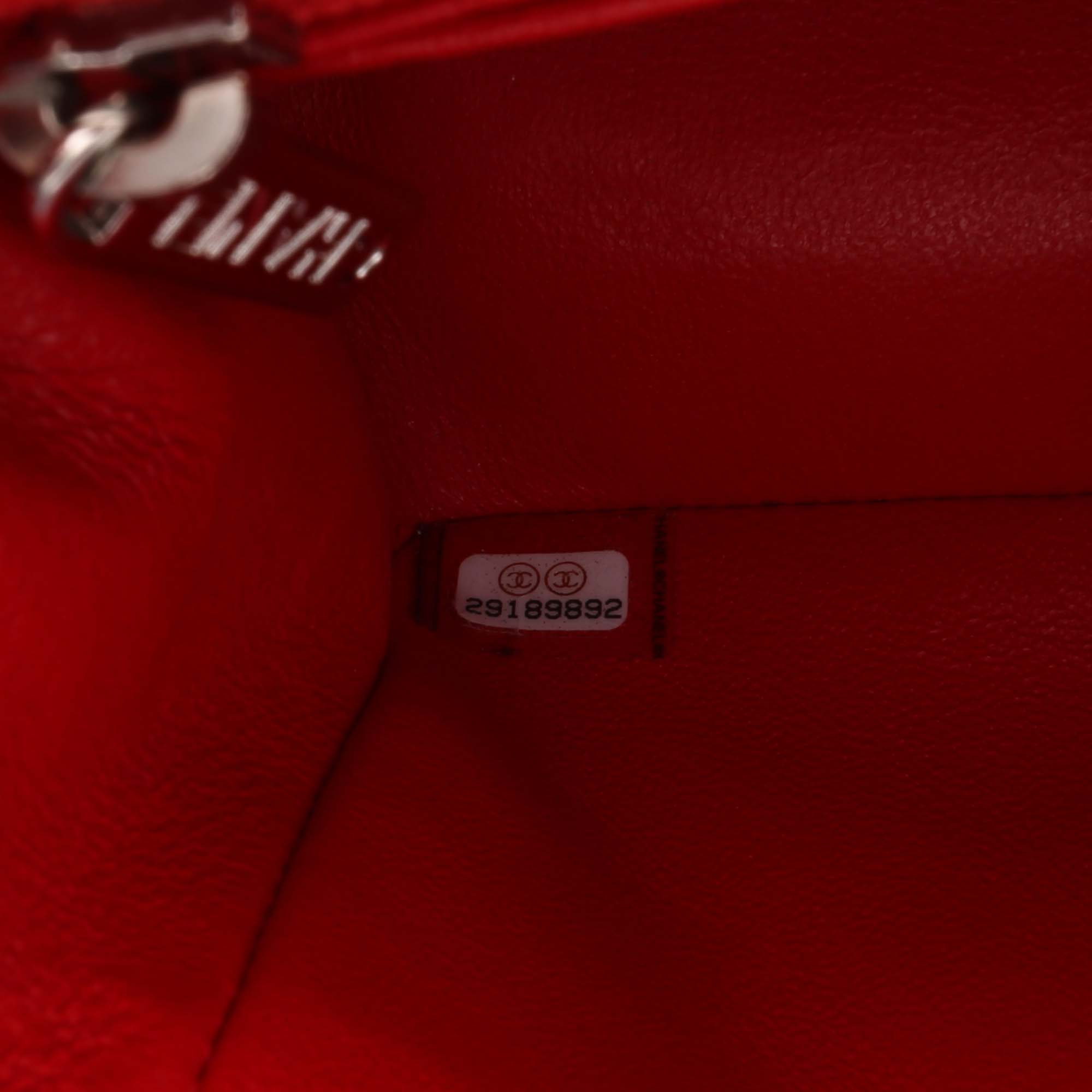 Mini Rectangular Classic Bicolor Patent Single Flap