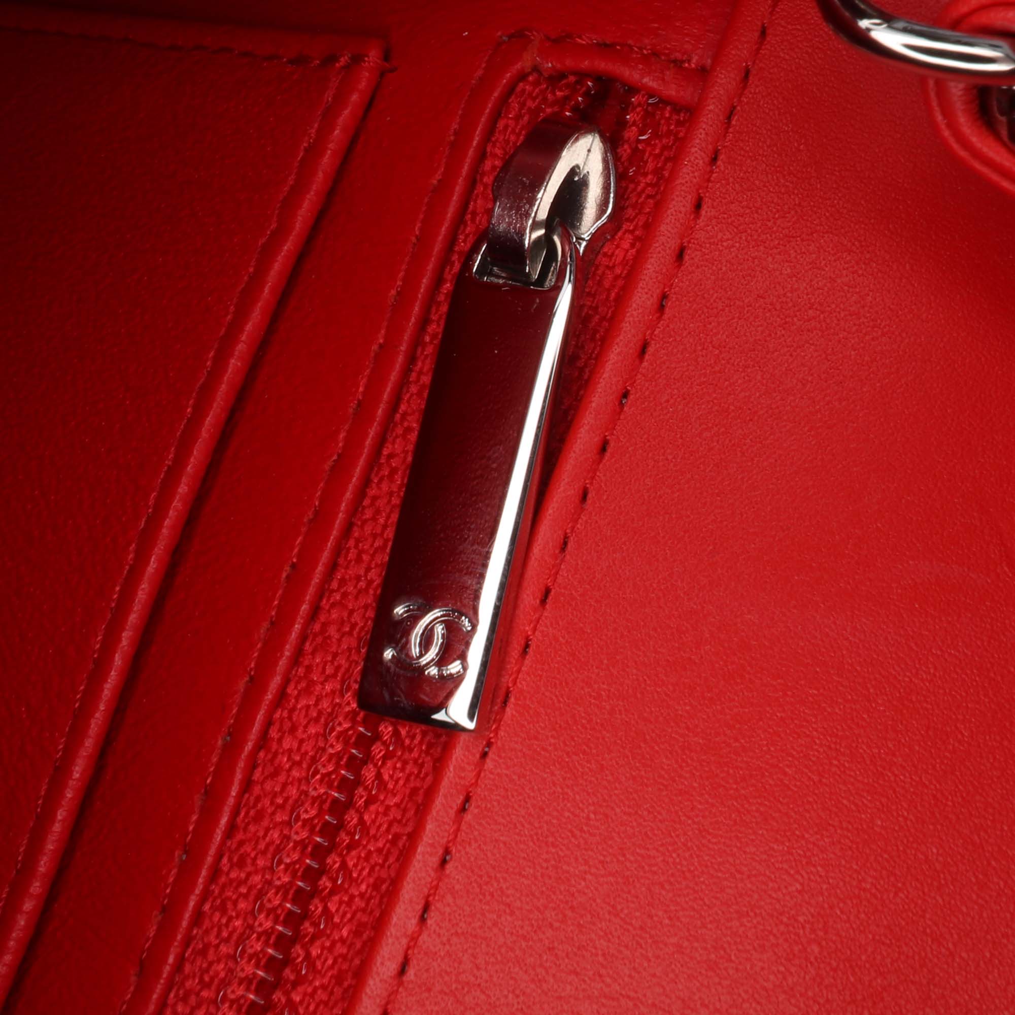 Mini Rectangular Classic Bicolor Patent Single Flap