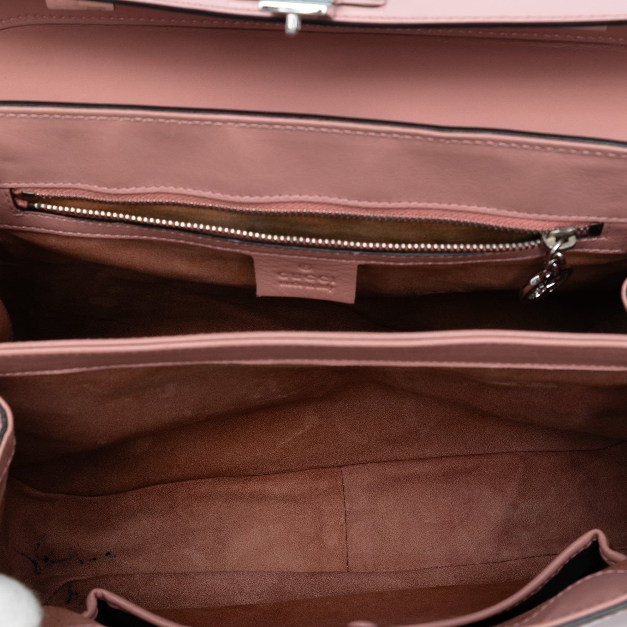 Medium Smooth Calfskin Bamboo Lady Lock Handbag