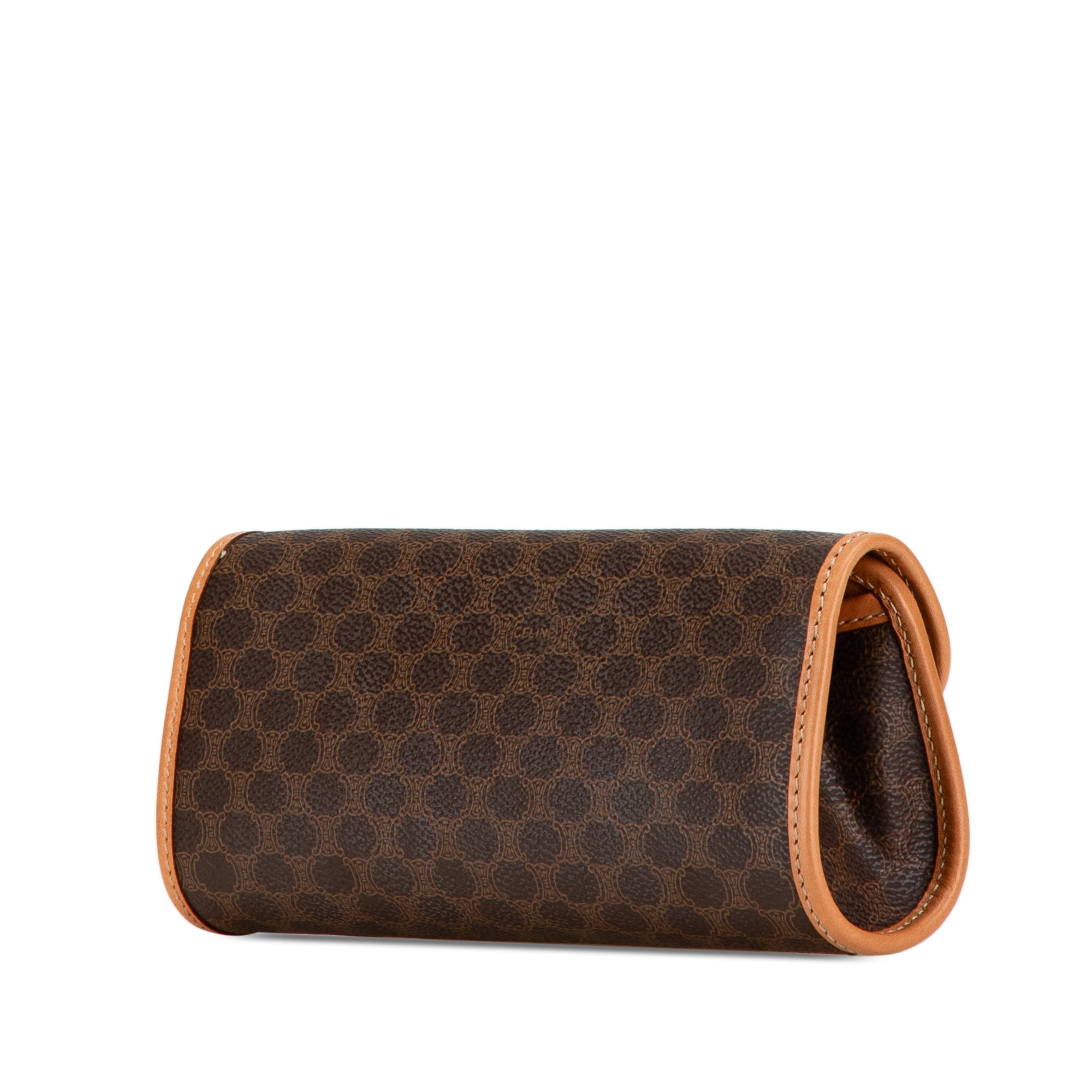 Macadam Coated Canvas Clutch