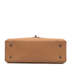Large Calfskin Stitched Urban Luxury Top Handle Bag