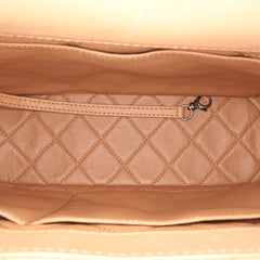 Large Calfskin Stitched Urban Luxury Top Handle Bag
