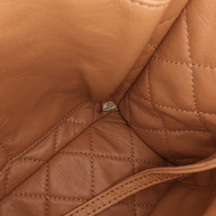 Large Calfskin Stitched Urban Luxury Top Handle Bag