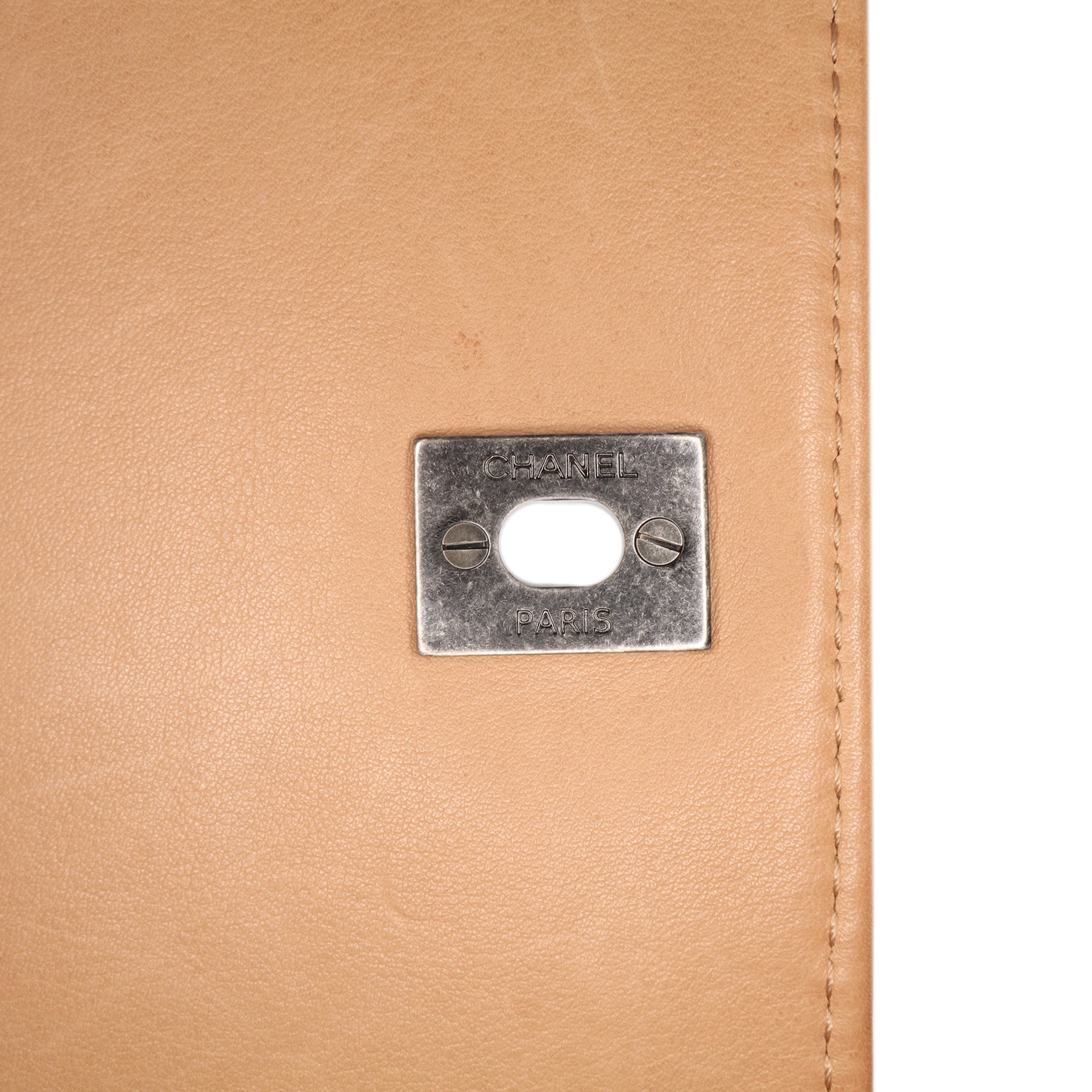 Large Calfskin Stitched Urban Luxury Top Handle Bag