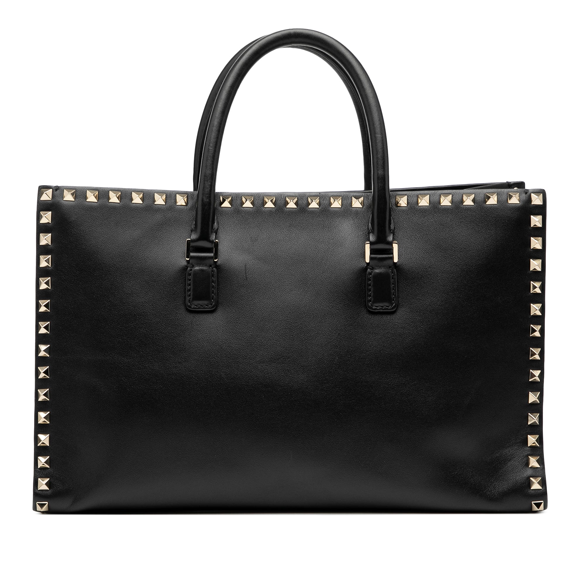 Leather Rockstud Convertible Tote
