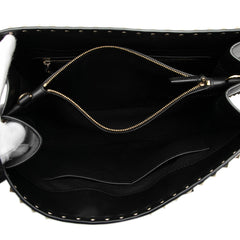 Leather Rockstud Convertible Tote