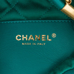 Mini Shiny Calfskin 22 Handbag