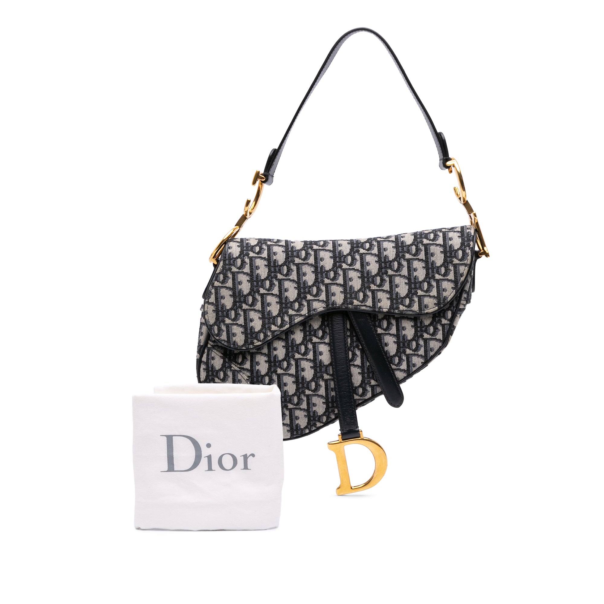 Oblique Canvas Saddle Bag