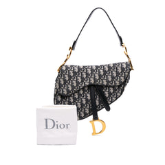 Oblique Canvas Saddle Bag