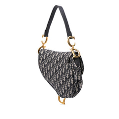 Oblique Canvas Saddle Bag