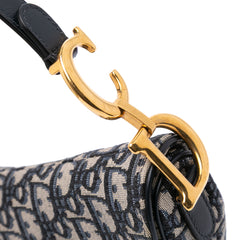 Oblique Canvas Saddle Bag