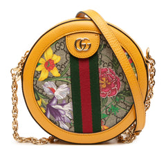 Mini GG Supreme Flora Ophidia Round Crossbody