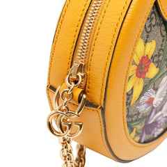 Mini GG Supreme Flora Ophidia Round Crossbody