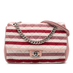 Jumbo Stripe Jersey Felt and Rope Flap