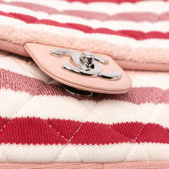 Jumbo Stripe Jersey Felt and Rope Flap