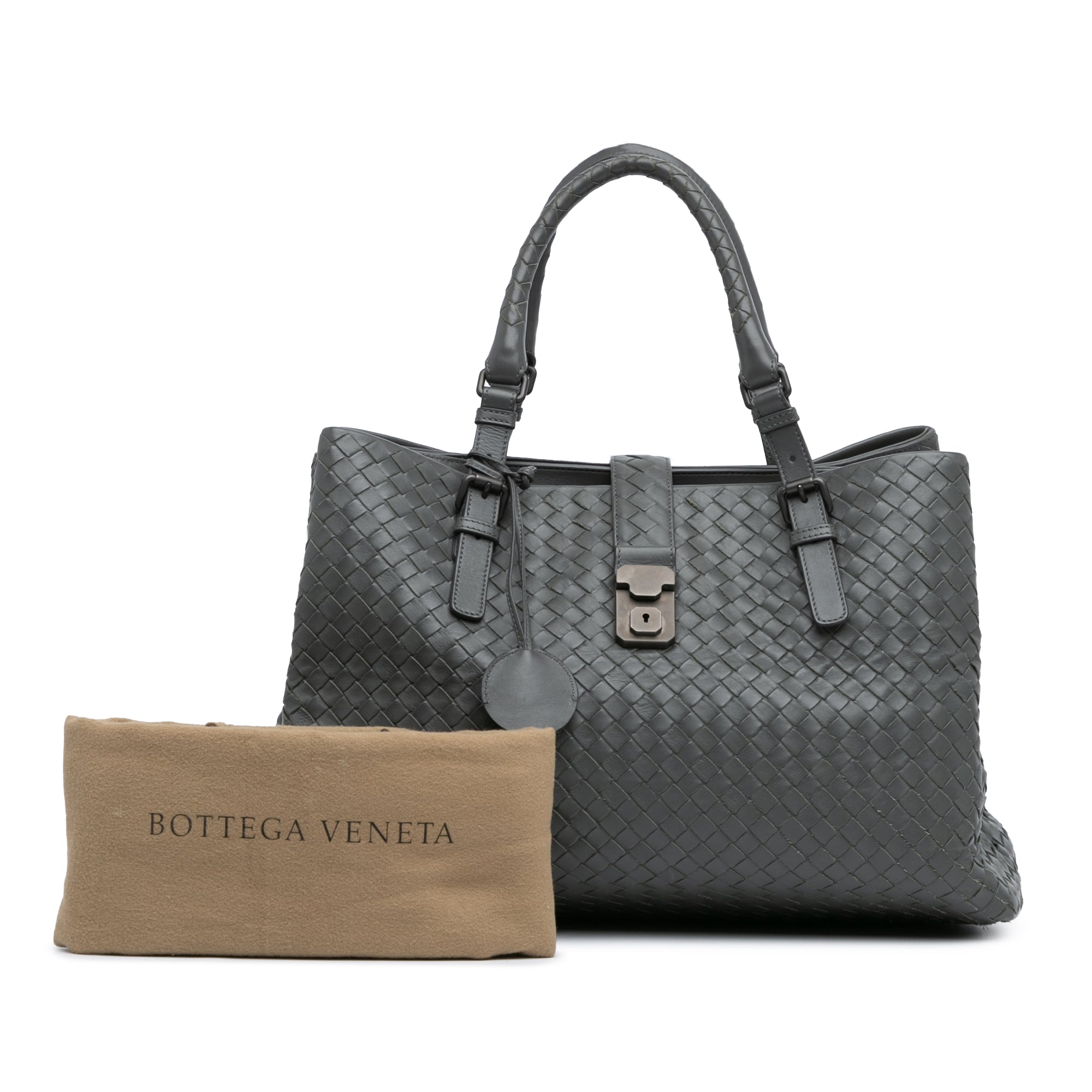 Large Nappa Intrecciato Roma Tote