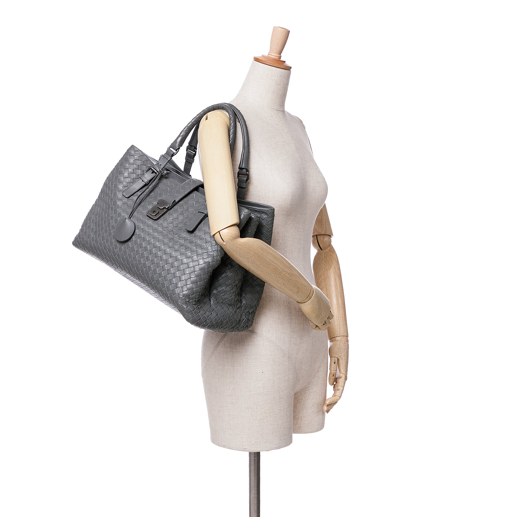 Large Nappa Intrecciato Roma Tote