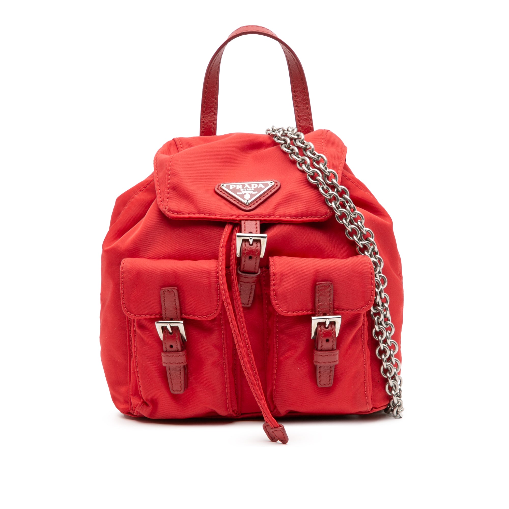 Mini Tessuto Chain Backpack