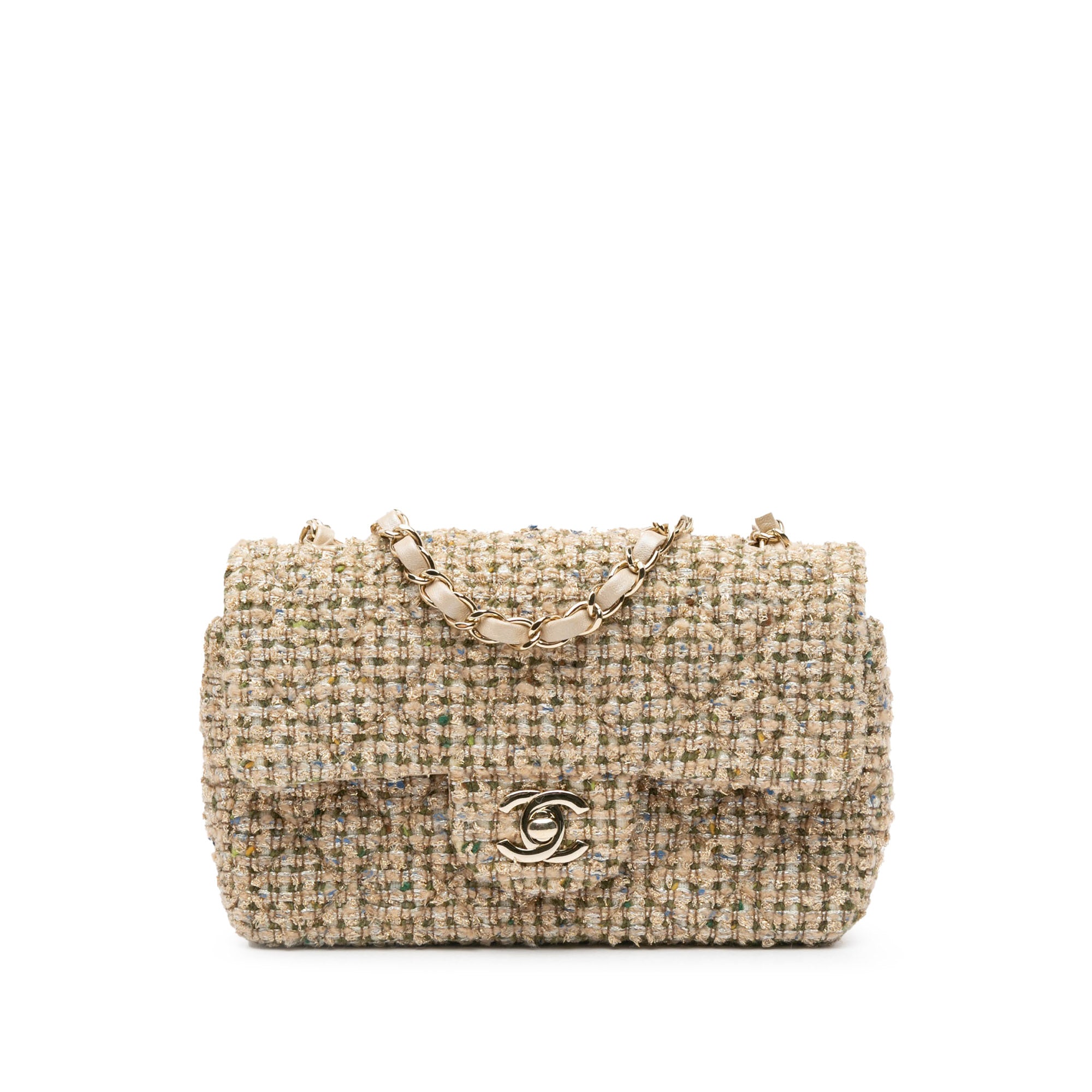 Mini Classic Rectangular Tweed Flap