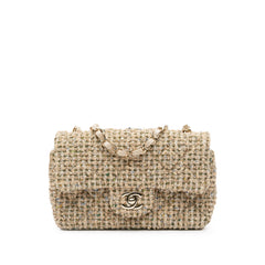 Mini Classic Rectangular Tweed Flap