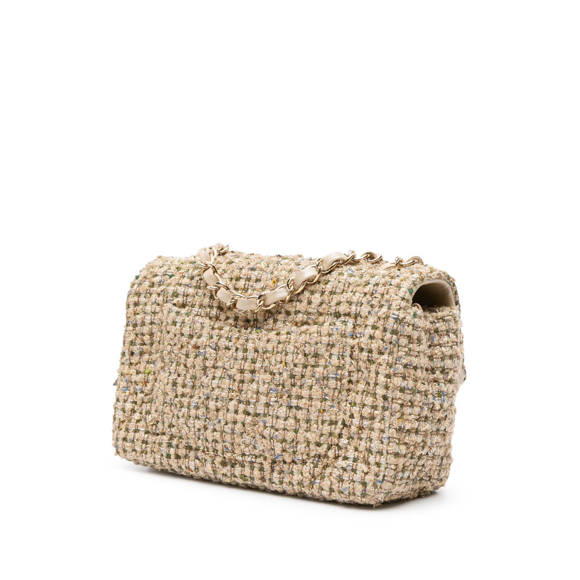 Mini Classic Rectangular Tweed Flap