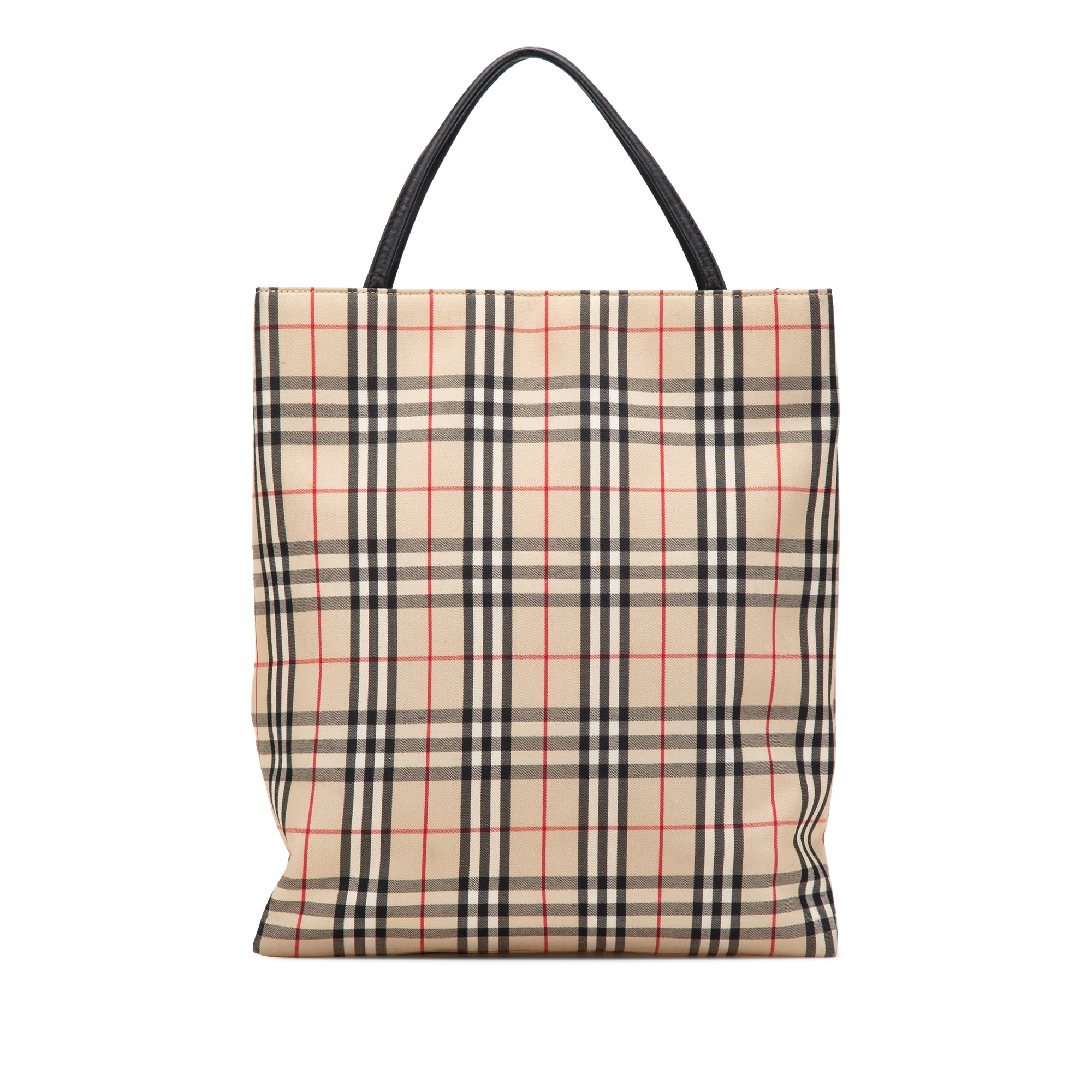 House Check Canvas Tote