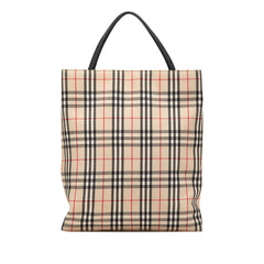 House Check Canvas Tote