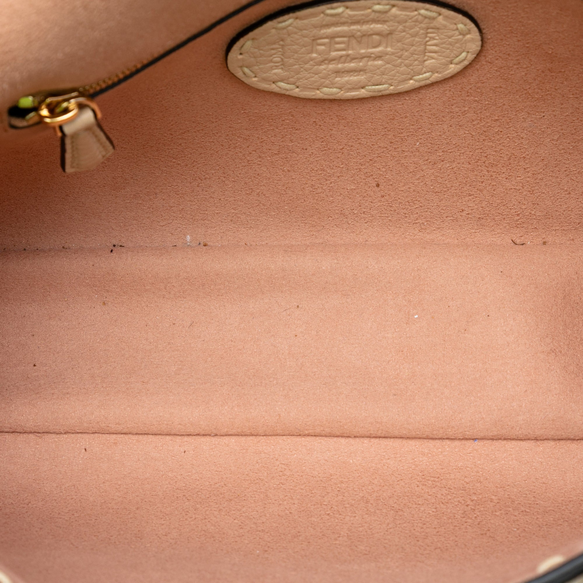 Medium Shearling Selleria Baguette Satchel