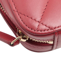 CC Quilted Lambskin Zip Phone Case