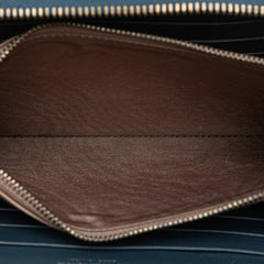 Nappa Intrecciato Zip Around Long Wallet