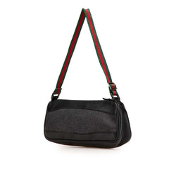 Web Denim Shoulder Bag