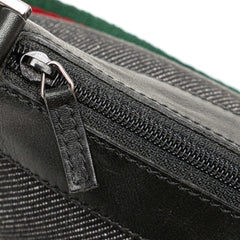 Web Denim Shoulder Bag