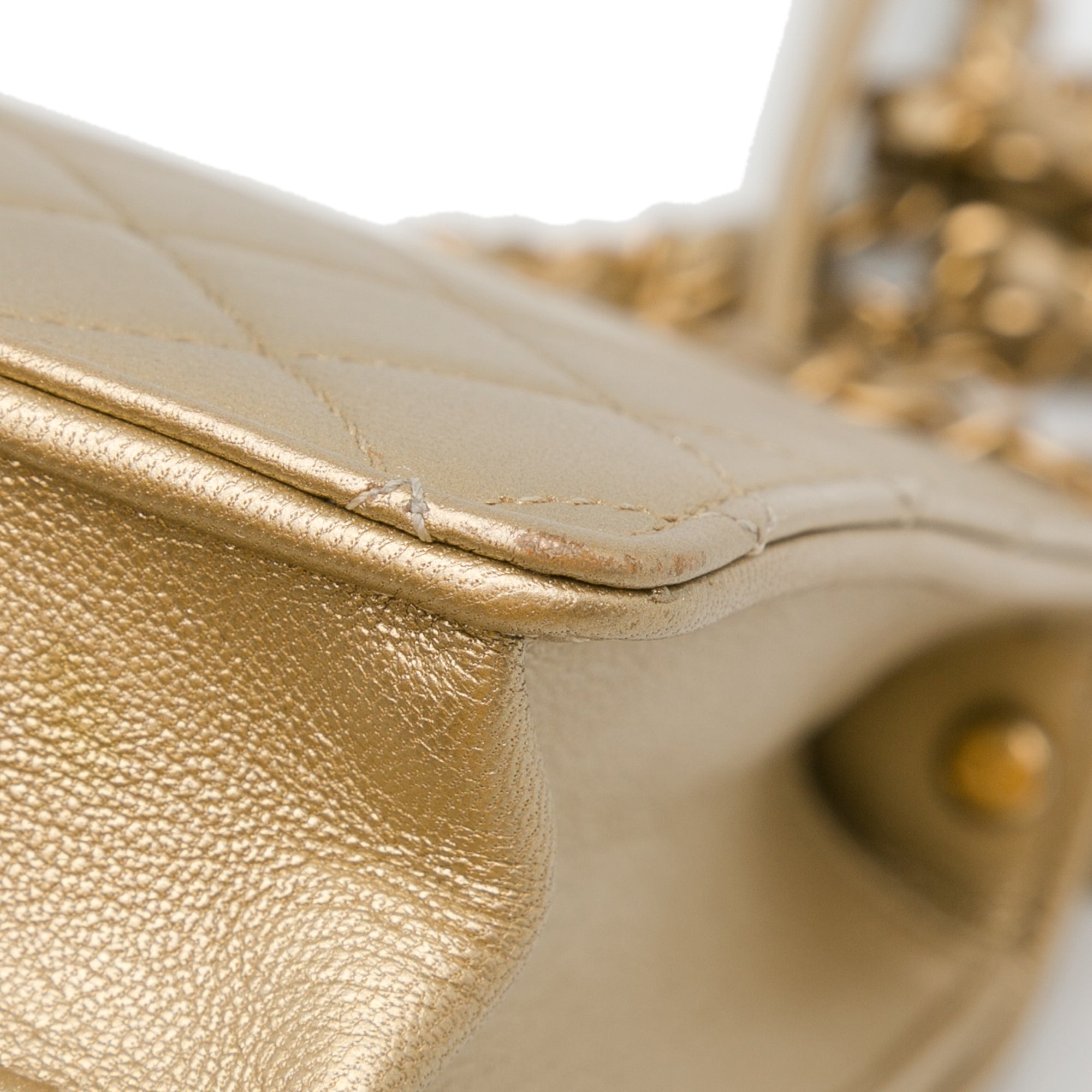 Small Lambskin Chic Pearls Flap
