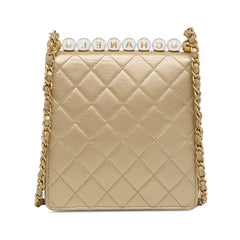 Small Lambskin Chic Pearls Flap
