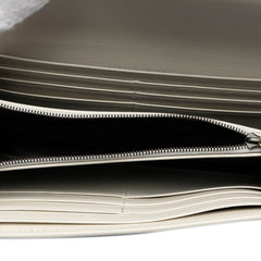 Bicolor Debossed GG Azalea Calfskin Bamboo Diana Wallet on Chain