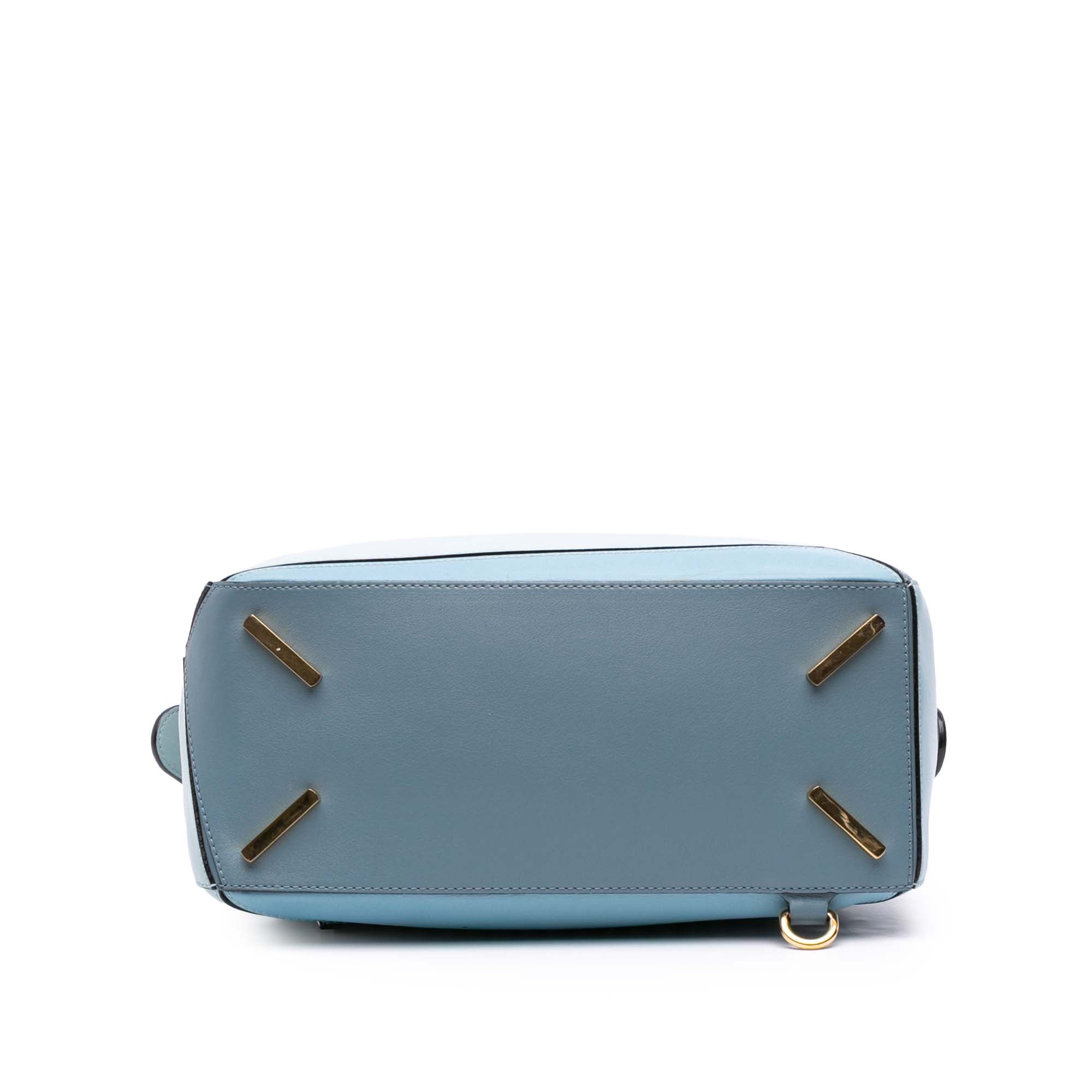 Medium Tricolor Calfskin Puzzle Satchel