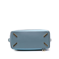 Medium Tricolor Calfskin Puzzle Satchel