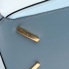 Medium Tricolor Calfskin Puzzle Satchel