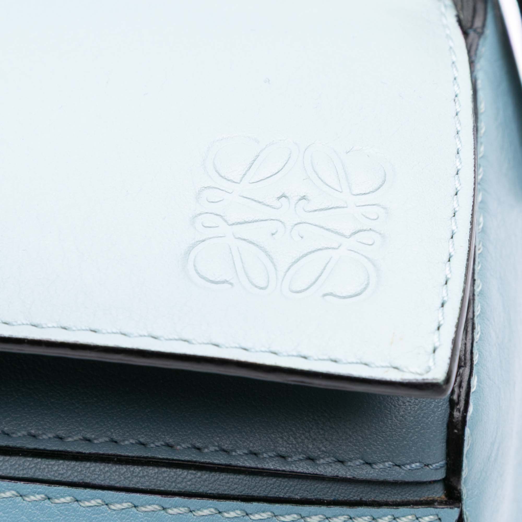 Medium Tricolor Calfskin Puzzle Satchel