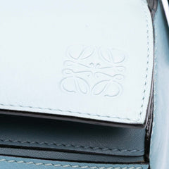 Medium Tricolor Calfskin Puzzle Satchel